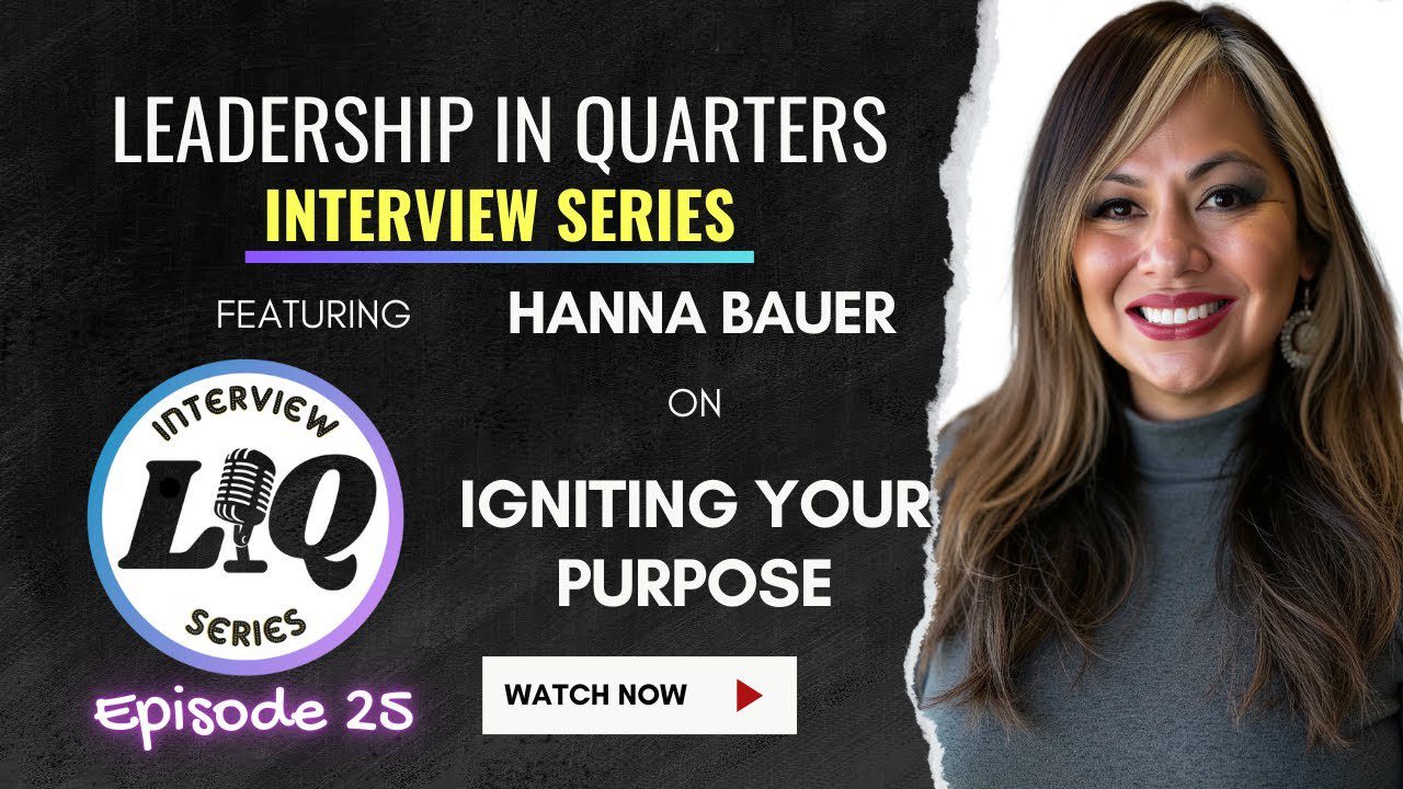 Leadership interview series with Hanna Bauer.